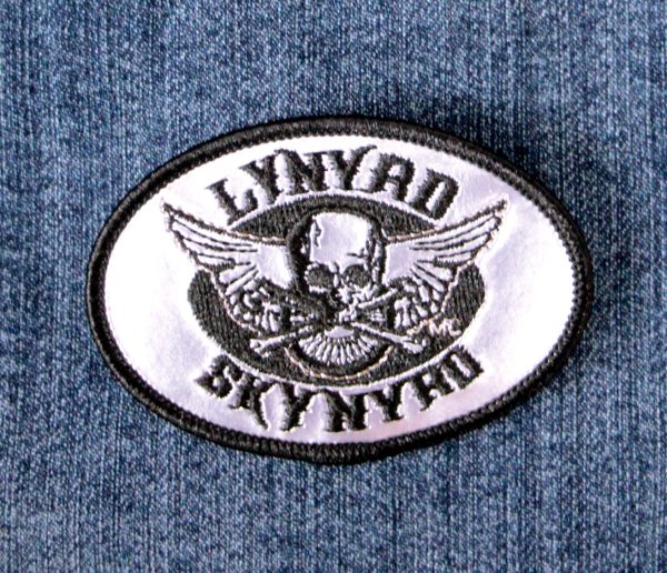 Lynyrd Skynyrd Chrome Logo Iron On Patch Vancouver Rock Shop