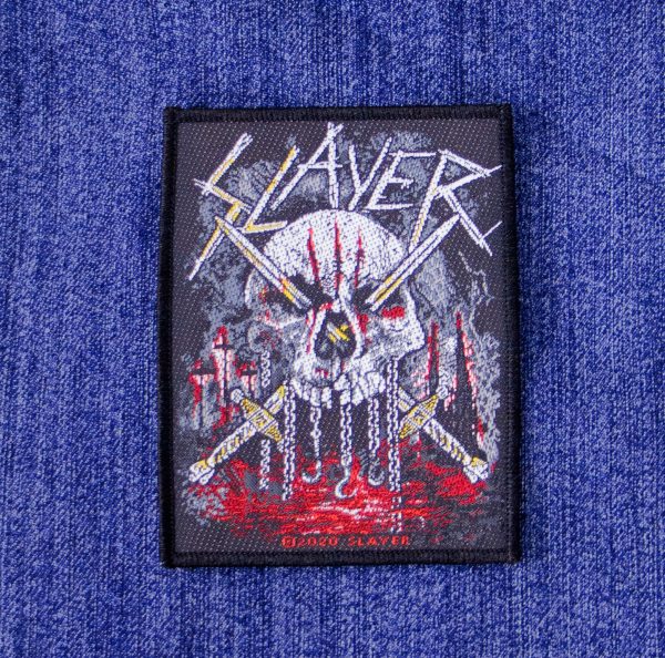 Slayer Skull Swords Sew On Patch Vancouver Rock Shop