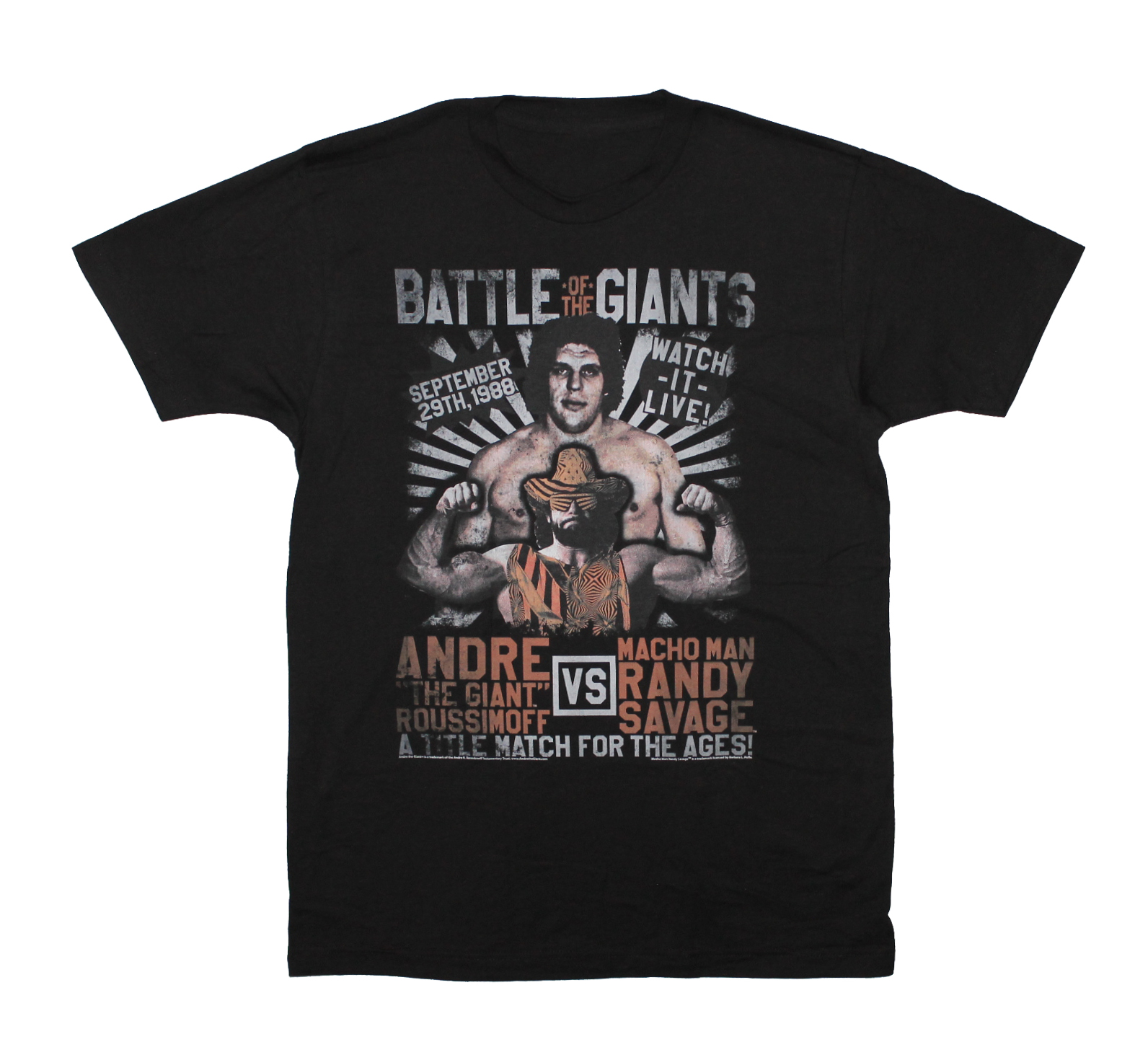 Andre the Giant - Macho Man Versus Match - Black - Vancouver Rock Shop