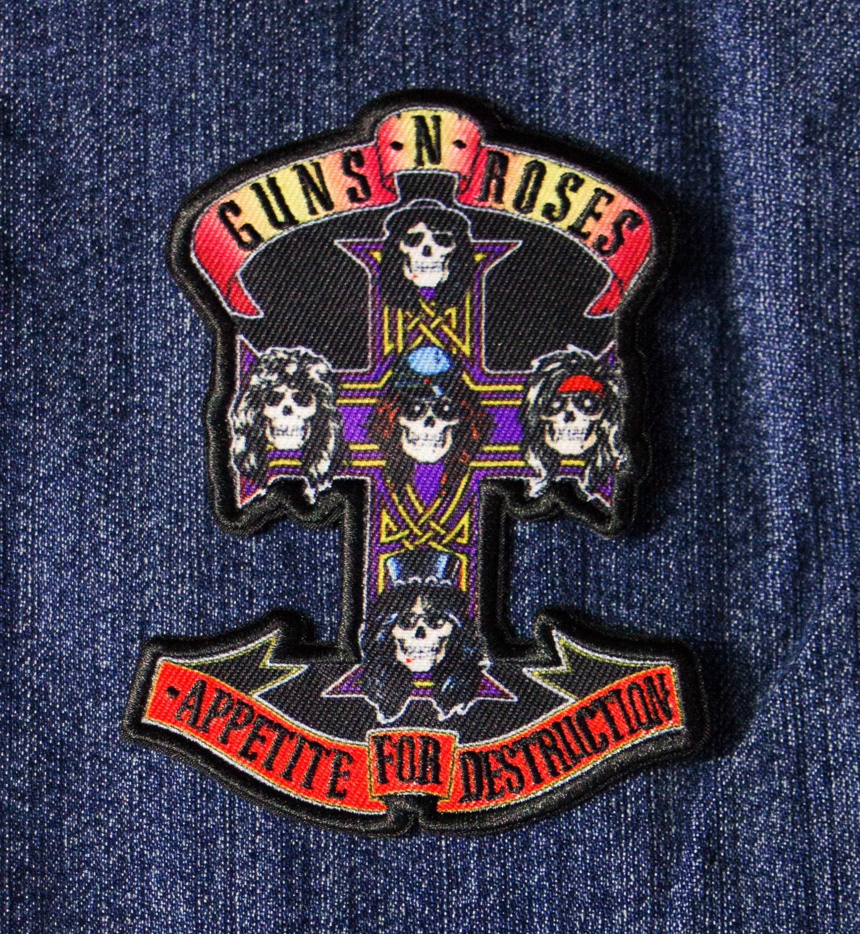 Guns 'n' Roses - AFD Cross - Iron-on Patch - Vancouver Rock Shop