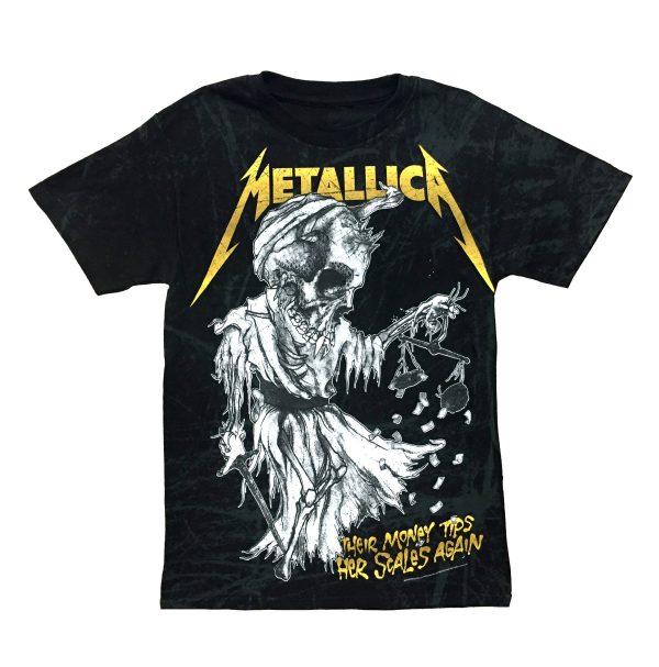 Metallica: Their Money Tips Her Scales Again Tye Dye - Vancouver Rock Shop