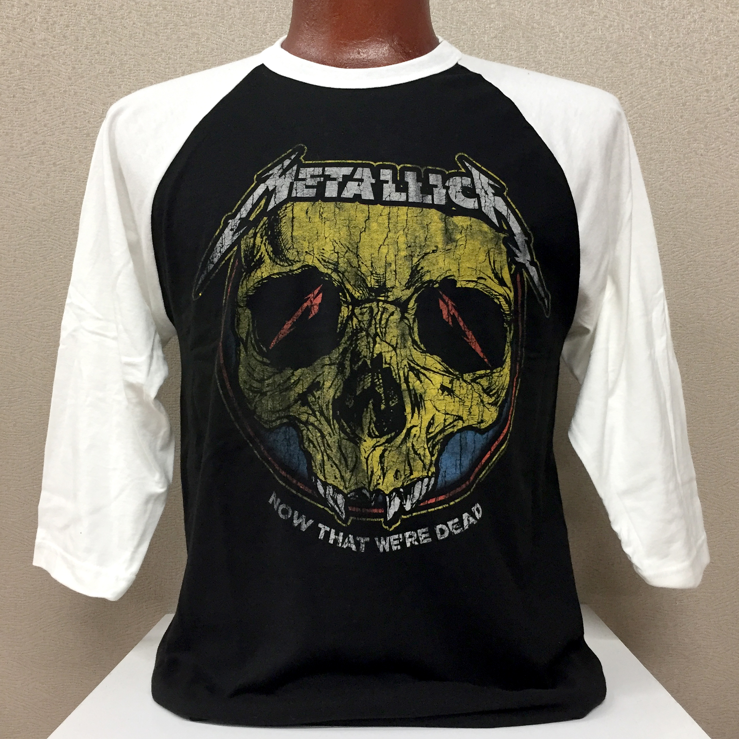 Metallica Now That We're Dead Raglan Sleeve Shirt - Small