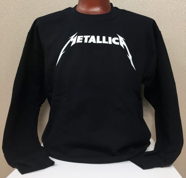 metallica crew neck sweatshirt