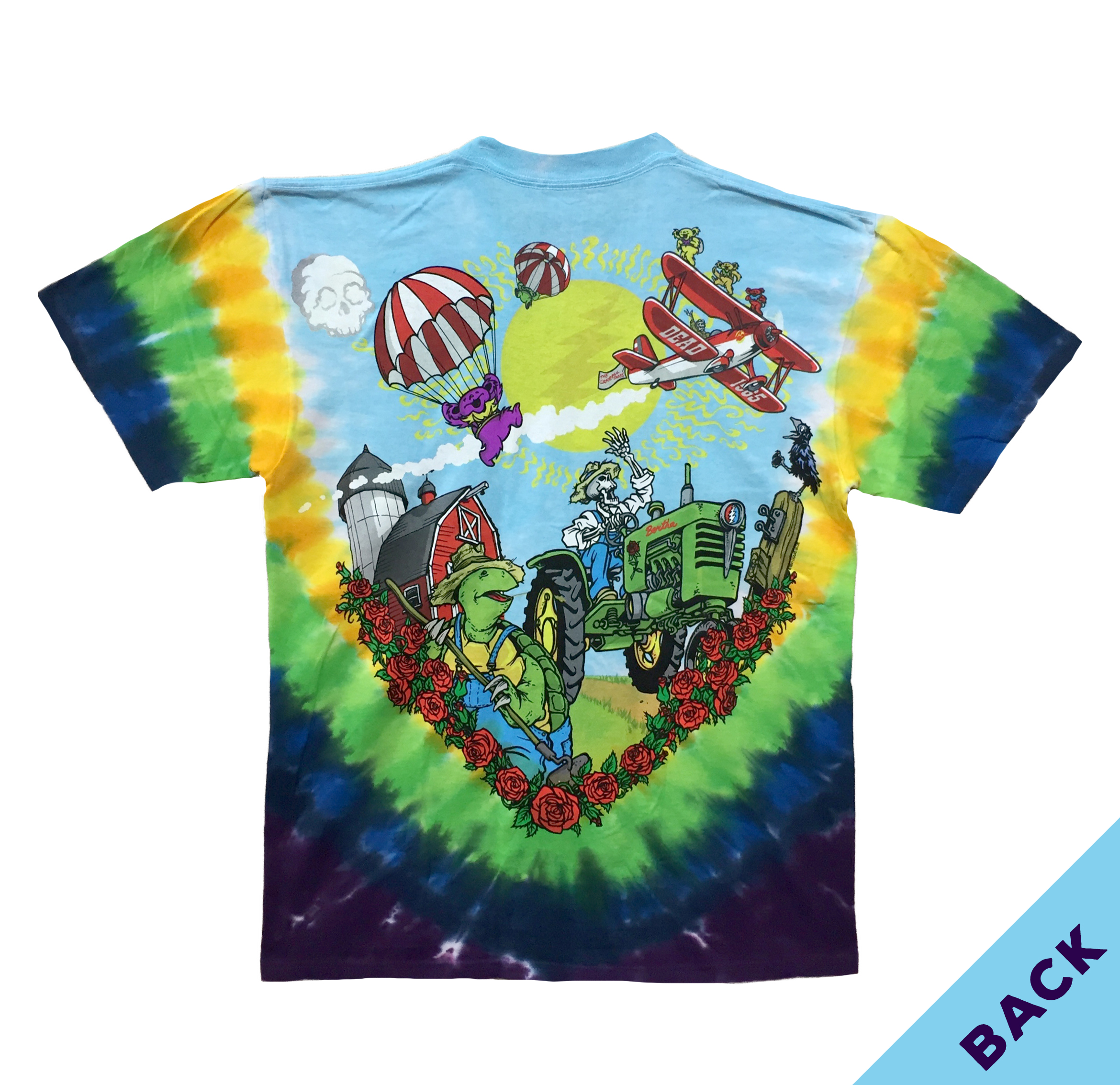 Grateful Dead - Bi-Plane Bears Tie Dye T-Shirt