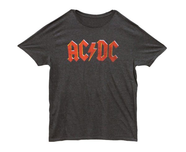 AC/DC Vintage Logo - Charcoal Heather