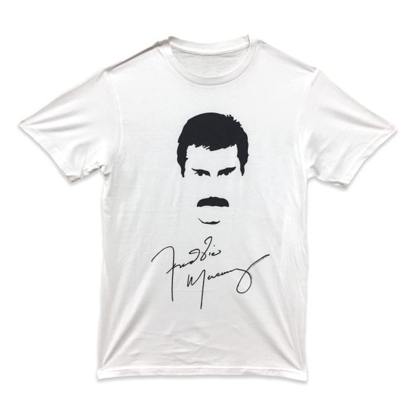 Queen Freddie Mercury Signature Stencil - White