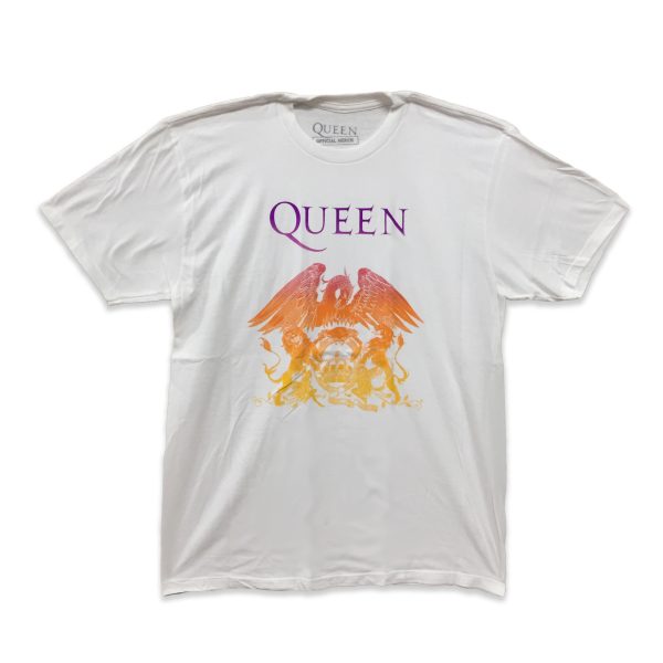 Queen Purple Yellow Gradient Logo on White