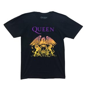 Queen Purple Gradient Crest - Black