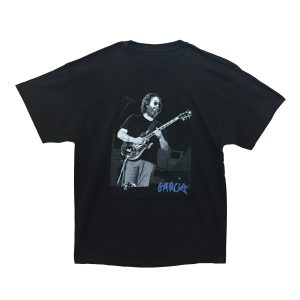 Grateful Dead Jerry Garcia B&W Portrait Blue Sign.