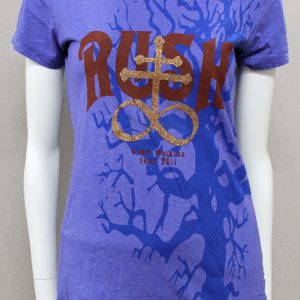 Rush Time Machine Tour Shimmer Logo Purple Womens