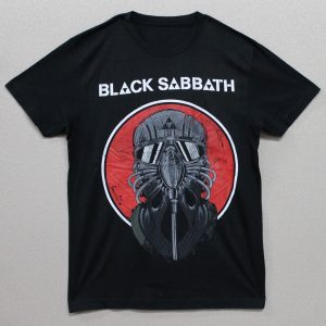 Black Sabbath Mask Red Circle