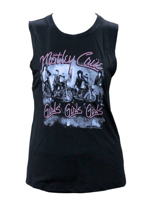 Motley Crue Girls Girls Girls Womens Muscle Tank - Black - Vancouver ...