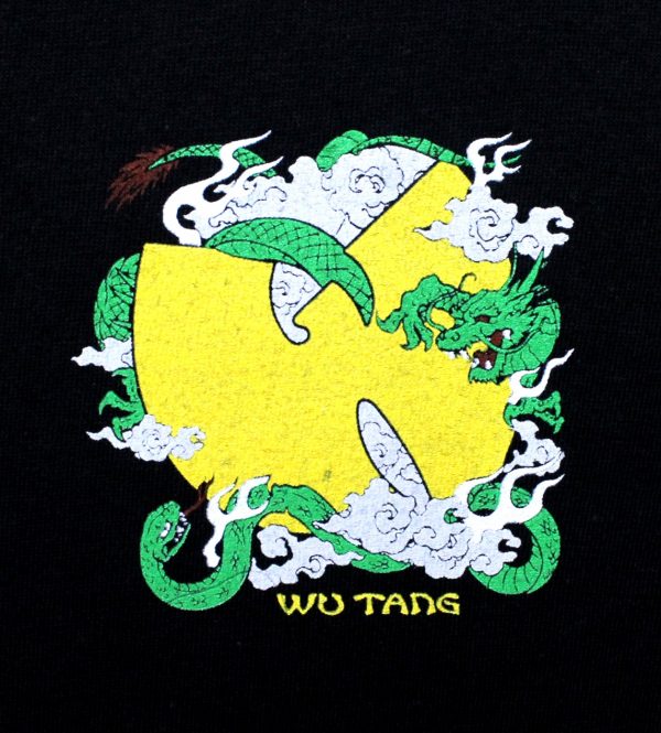 Wu-Tang Green Dragon Front and Back - Black - Image 2