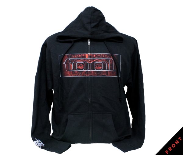 Tool Red Face Zip-up Hoodie - Black