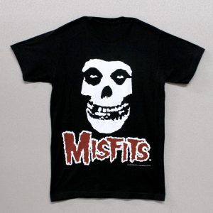 Misfits Skull Red Logo Below