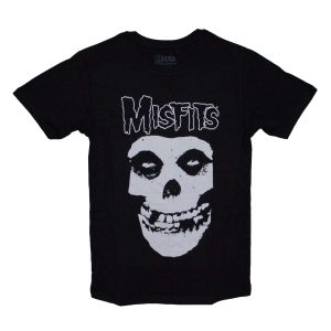 Misfits Classic Skull Logo w/ Text - Black