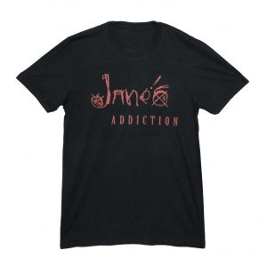 Jane's Addiction - Red Text - Black