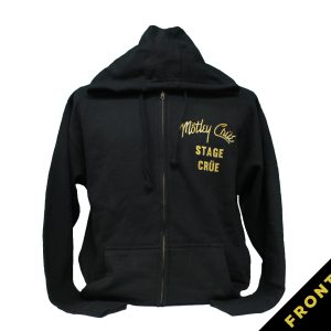Motley Crue 1987 Stage Crue Zip-up Hoodie - Black