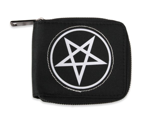 Motley Crue Pentagram Zip Wallet