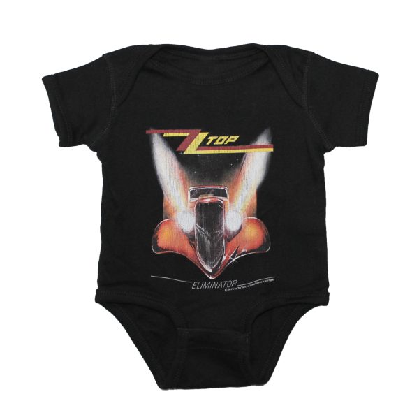 ZZ Top Eliminator Cover Onesie-Black