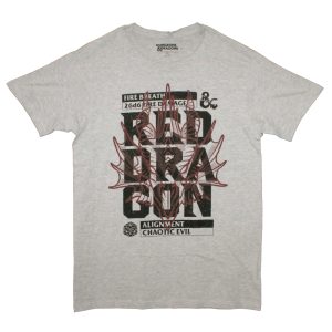 Dungeons & Dragons Red Dragon Head - Athletic Grey