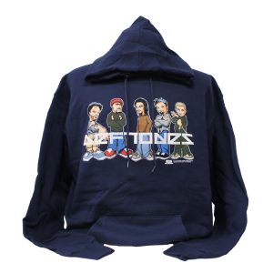 Deftones Character Cartoons Pullover Hoodie - Navy