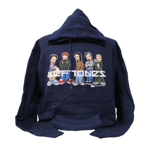 Deftones Character Cartoons Pullover Hoodie - Navy