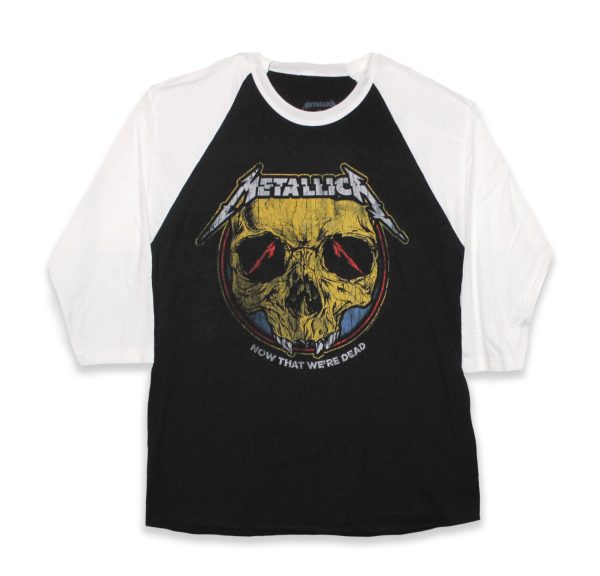 Metallica Now We`re Dead Raglan - BLK