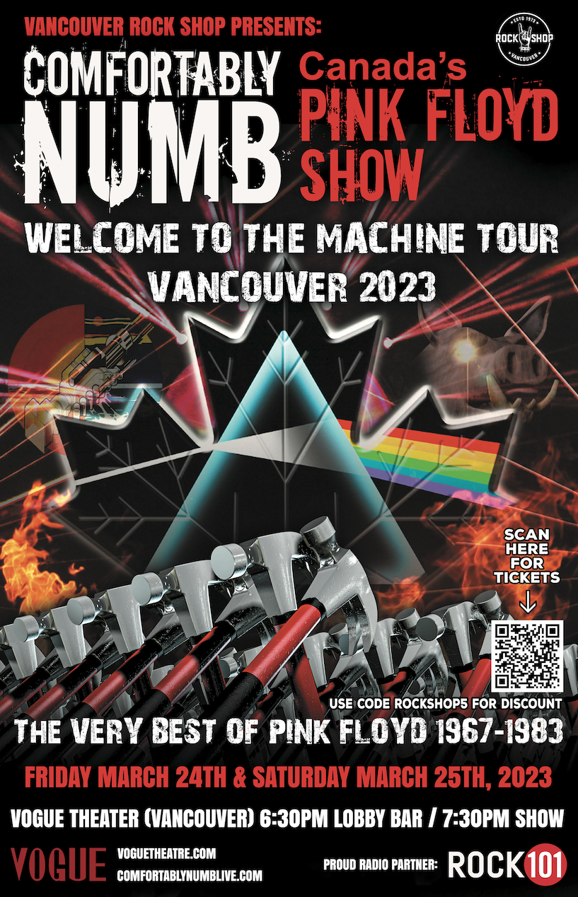 COMFORTABLY NUMB - Canada's Pink Floyd Show - Vancouver Rock Shop