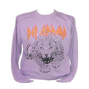 Def Leppard Splatter Crewneck - Orchid