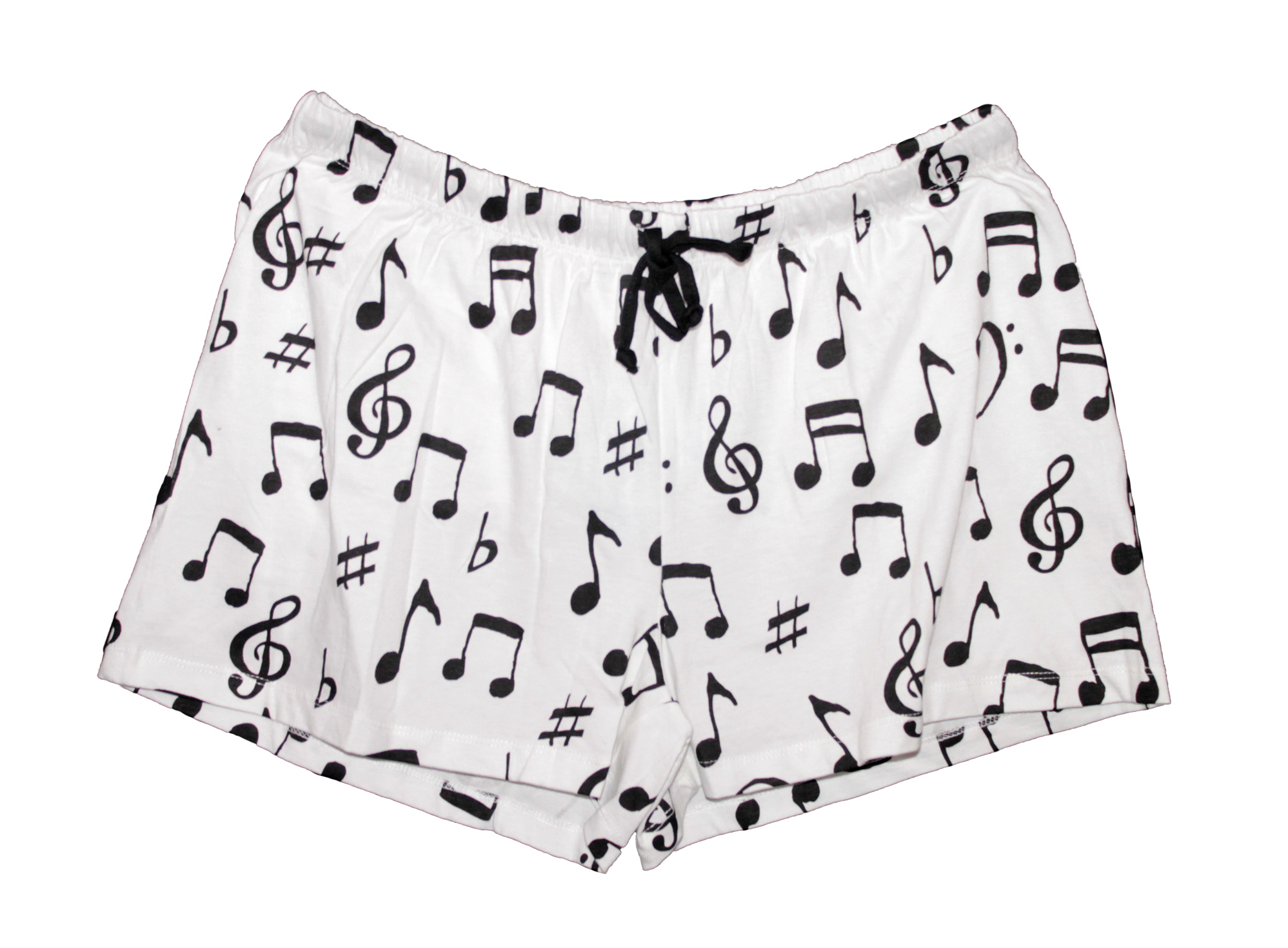 Womens Music Note PJ Shorts