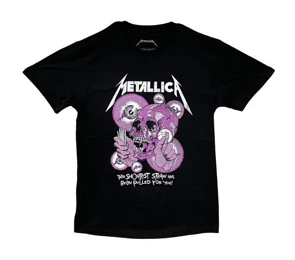 Metallica Pink Shortest Straw -BLK