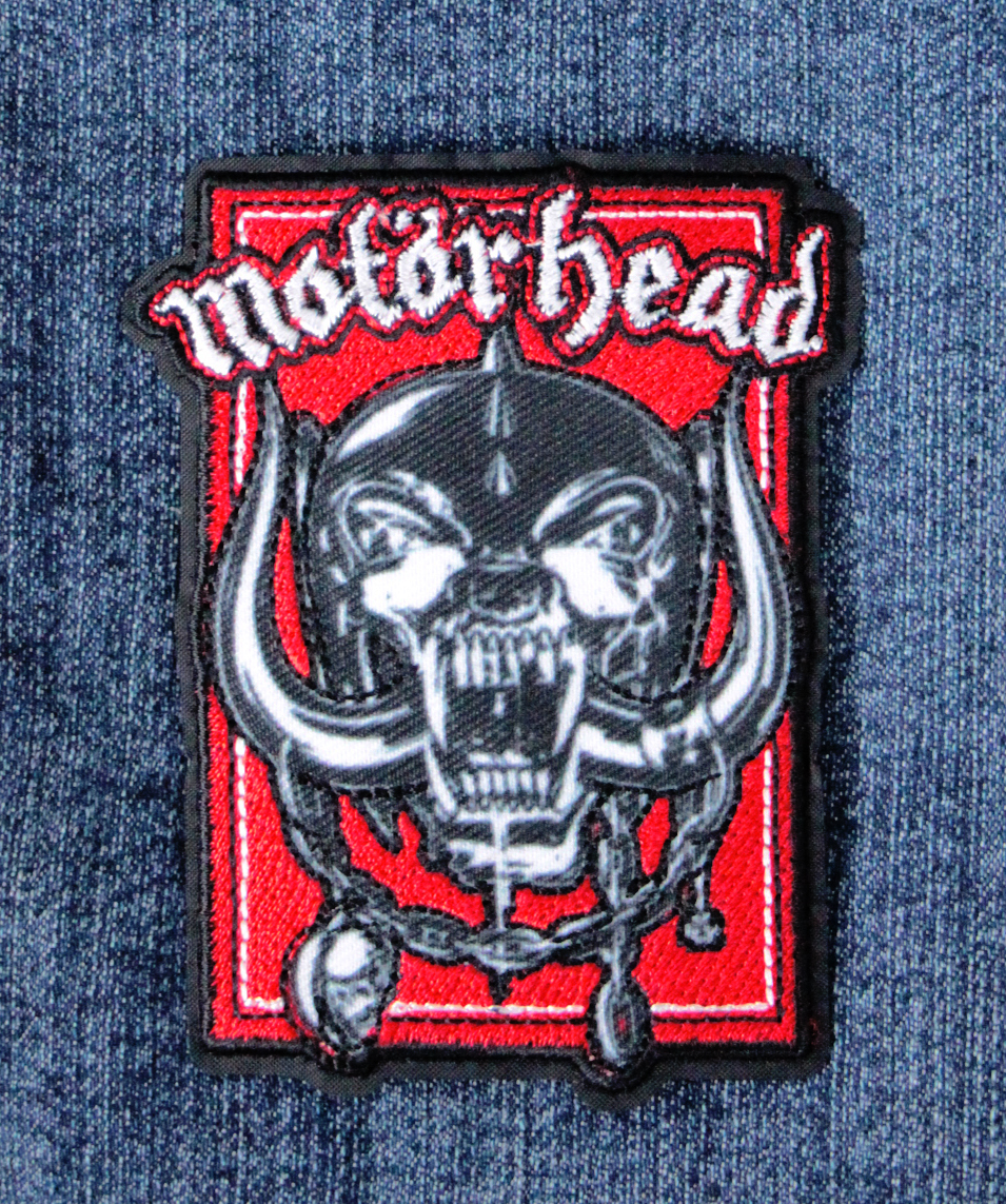 Motorhead Warpig in Red Iron-On Patch