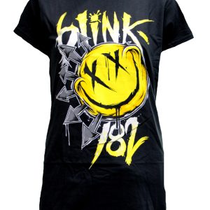 Blink 182 Big Smiley Womens Tee - BLK