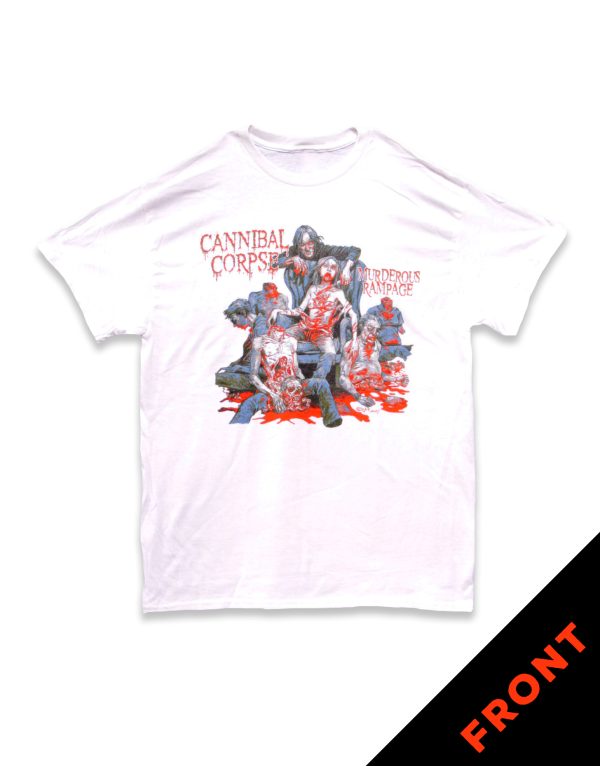 Cannibal Corpse Rampage Logo - White