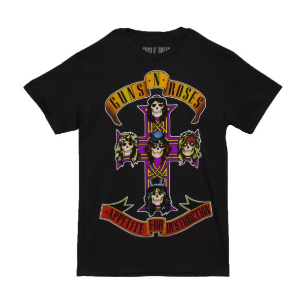 Guns N Roses Jumbo Purple Appetite - Black