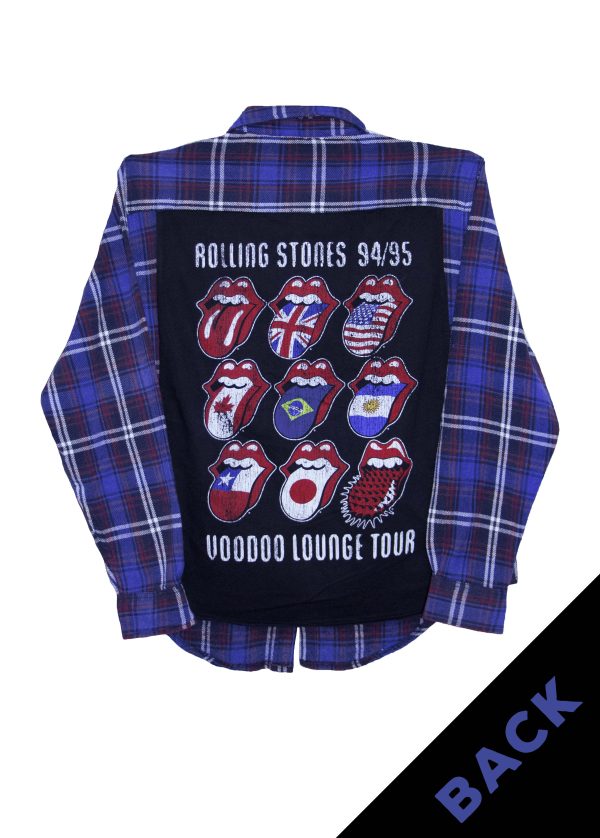 Rolling Stones - Voodoo Flannel - Royal Blue Tartan