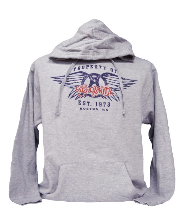 Aerosmith - Property of - Pullover Hoodie Ath Hthr