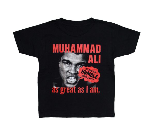 Muhammad Ali - Hard To Be Humble Youth Tee - BLK