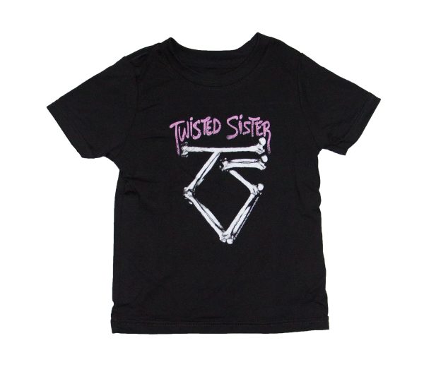 Twisted Sister Bone Logo Toddler - BLK