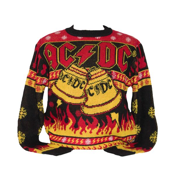 AC/DC - Bells "Ugly" Xmas Crewneck Knit Sweater