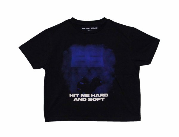 Billie Eilish - Hit Me Hard & Soft Ladies Crop Top - BLK