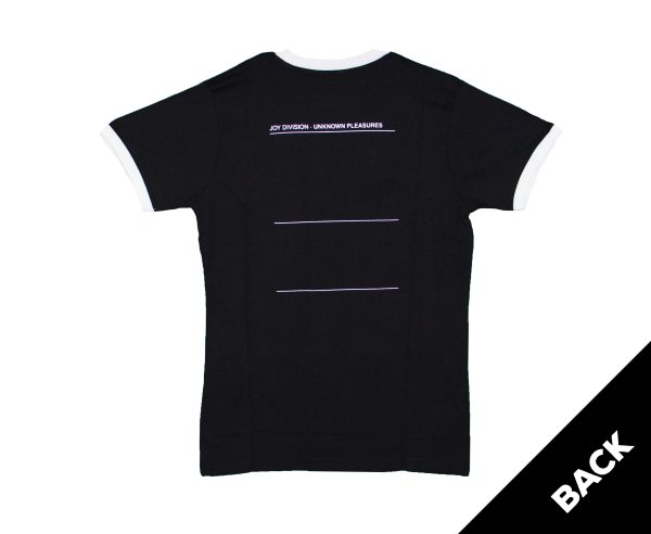 Joy Division - Unknown PLeasures Ringer Tee - WHT/BLK - Image 2