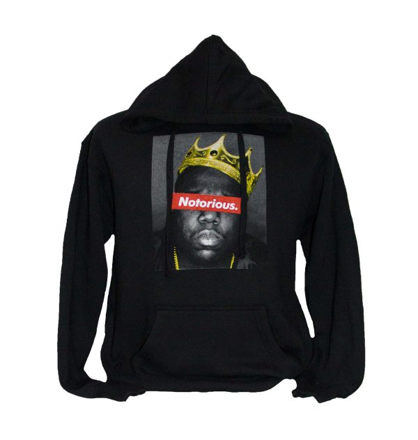 Biggie Smalls (Notorious) - Crown Pullover Hoodie - BLK