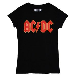 AC/DC Red/Yellow Logo Women's Tee