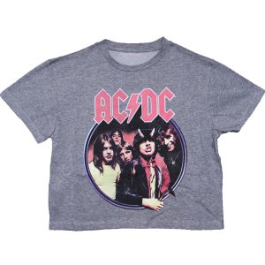 AC/DC - Highway Grey Women's Crop Top
