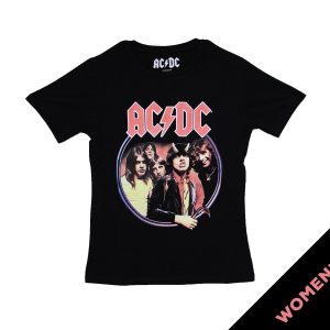 AC/DC Highway To Hell Circle Women's Tee - BLK