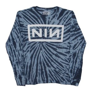 Nine Inch Nails - Logo Longsleeve Tee DIP-DYE BLU