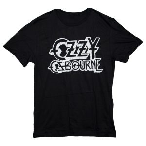 Ozzy Osbourne Vintage B&W Logo - BLK