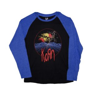 Korn - Wireframe Space Raglan Longsleeve - BLU/BLK